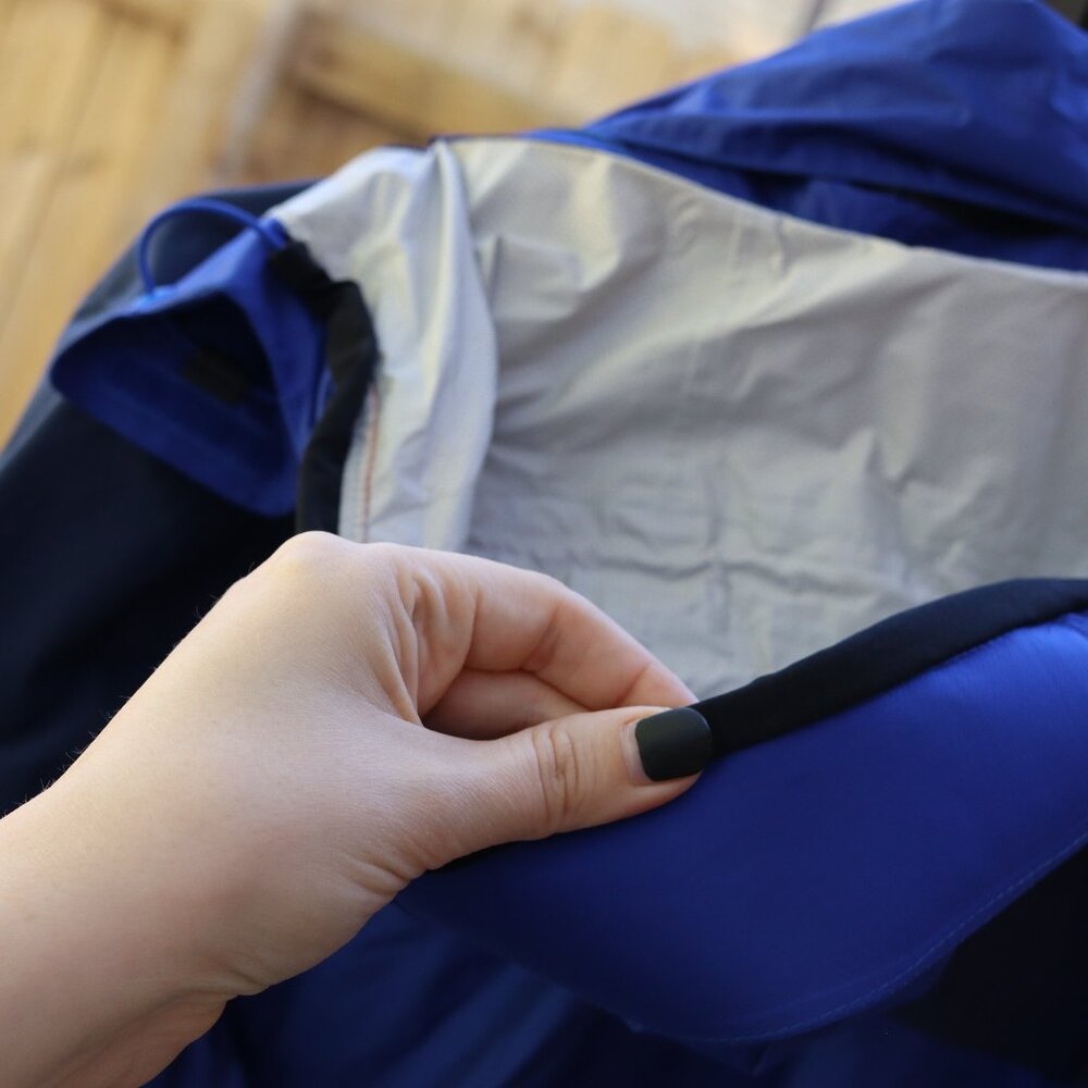 Marmot Works Precip Blue Hooded Waterproof Rain Jacket Women’s Size Small - Picture 9 of 10